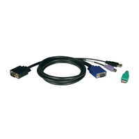 Tripp Lite USB/PS2 Combo Cable Kit for NetController KVM Switches B040-Series and B042-Series,  3.05m