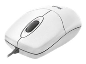 Trust Optical Mouse - optical - 3 button(s) - wired - USB - white