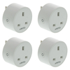 UK WiFi Smart Plug Quad Pack - Works with Google and Alexa