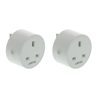 UK WiFi Smart Plug Twin Pack - Works with Google and Alexa