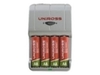 Uniross U0148184 Smart Charger Multi Usage AC/Car 3HR Charge Time Charges 4xAA/AAA Included Batteries 4 x AA NiMH 2100 mAh