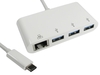 USB Type C to USB3 3 Port Hub with Gigabit Ethernet