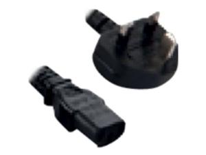 V7 POWER CABLE UK COMPUTER 2M - BLACK UK PLUG TO IEC-C13 M/M