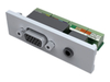 VISION TECHCONNECT V2 MODULE VGA-F AND MINIJACK Female 15-pin D-sub connector for PC output,  with a 3.5mm Minijack socket for stereo audio. Not labeled.