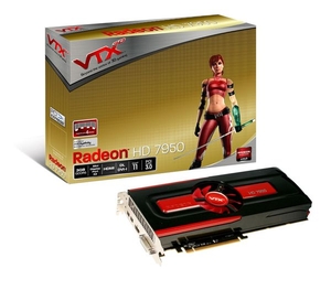 VTX3D HD 7950 3GB GDDR5 DVI HDMI Dual Mini DisplayPort PCI-E Graphics Card
