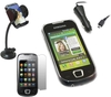 White ProGel Case LCD Protector Car Charger Car Holder - Samsung i5800 Galaxy
