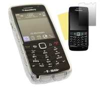 White Twin Pack ProGel Skin Case & LCD Screen Protector - BlackBerry 9105
