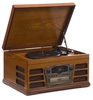 Wooden Retro Record Turntable with Built in CD and Tape Player,  - Plays CD,  vinyl,  tape and AM/FM radio - Stylish and classy wooden finish - 2 x 5-Watt speakers - 33 / 45 / 78 speed settings - Simple to use and switch functions