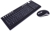 Xenta Black Wireless 2.4GHz Multimedia Keyboard and Optical Mouse with Nano USB Receiver