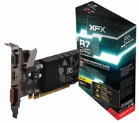 XFX R7 240D Core 2GB DDR3 VGA DVI HDMI PCI-E Low Profile Graphics Card