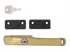 Yale Locks 710115005166 P115c Lockable Window Handle Polished Brass Finish