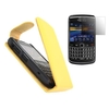Yellow FlipMatic Easy Clip On Vertical Pouch Case with Screen Protector - Blackberry 9700 Bold 9780 Onyx