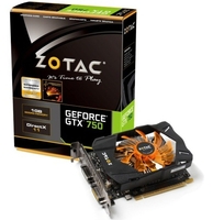 Zotac GTX 750 1GB GDDR5 Dual DVI Mini HDMI PCI-E Graphics Card