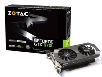 Zotac GTX 970 4GB GDDR5 Dual DVI HDMI DisplayPort PCI-E Graphics Card
