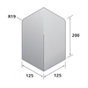 Bradstone,  Block Kerbs Brindle Large Kerb,  Bull Nose Upright External Angle LK/G - Individual Unit