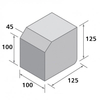 Bradstone,  Block Kerbs Brindle Small Kerb,  125 x 125 x 100 - 288 Per Pack