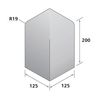 Bradstone,  Block Kerbs Red Large Kerb,  Bull Nose Upright External Angle LK/G - Individual Unit
