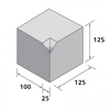 Bradstone,  Block Kerbs Red Small Kerb,  Internal Angle SK/B - Individual Unit