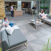 Bradstone,  Mode Porcelain Paving Silver Grey Profiled 600 x 600 x 20 - 2 Units