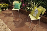 Bradstone Old Riven Concrete Paving Autumn Bronze 2 Ring Circular Paving - 1 Pack