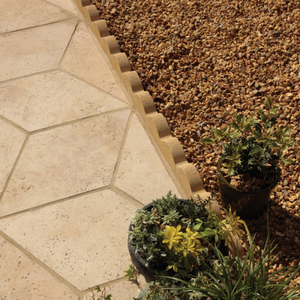 Bradstone,  Scalloped Edging Buff 600 x 150 x 50 - Individual Unit