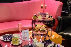 French Style Champagne Afternoon Tea for One at the Cake Boy Emporium