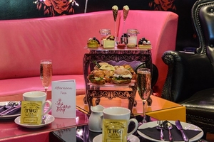 French Style Champagne Afternoon Tea for Two at the Cake Boy Emporium