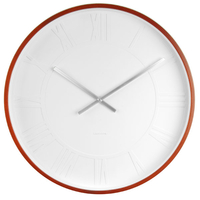 Karlsson Mr White Wooden Wall Clock