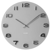 Karlsson Vintage Round Glass Clock - Grey