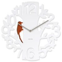 Karlsson Woodpecker Clock - White