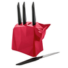 Koziol Pablo Steak Knife Block - Red