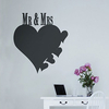 Mr and Mrs Chalkboard Wall Sticker