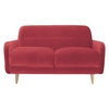 Abel Red velvet 2 seater sofa