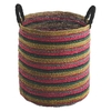 Aiyer Multi-coloured seagrass basket