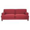Askem Red fabric 3 seater sofa