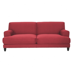 Askem Red fabric 3 seater sofa