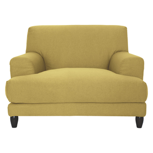 Askem Yellow Acor Fabric Compact Sofa