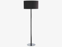 Black chromed metal floor lamp base