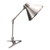 Bobby Silver Brushed Metal Clamp Desk Lamp