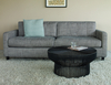 Chester Chocolate Brown Luxury Leather 3 Seater Chaise Sofa