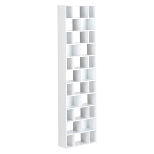 Cleo White Lacquered Cd Storage Unit