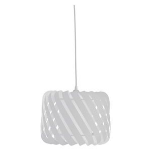 Clyde Small Fabric Ribbon Lamp Shade White