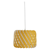 Clyde Small Fabric Ribbon Lamp Shade Yellow
