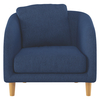 Colby Blue Fabric Armchair,  Wooden Feet