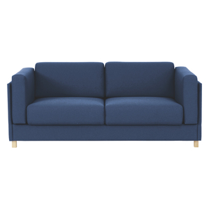 Colombo Blue Fabric 3 Seater Sofa Bed