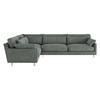Cuscino Grey Italian Woven Right-Arm Corner Sofa
