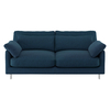 Cuscino Navy Blue Herringbone Wool Mix 2 Seater Sofa