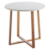 Drew Bamboo And White Lacquer Large Side Table
