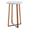 Drew Bamboo And White Lacquer Tall Side Table