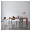 Drio Dining Set With Walnut Table And 4 Valentina Chairs